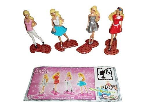Kinder Surprise Barbie Limited Edition Girls Complete Set Very Rare MEXICO 2014