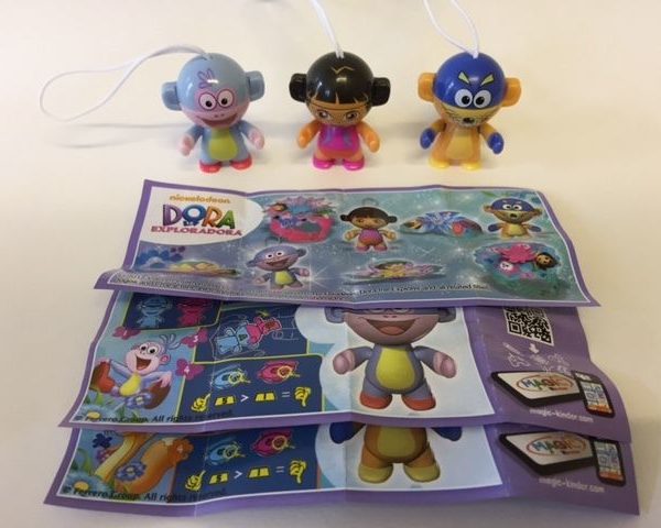 Dora The Explorer Kinder Surprise Joys Twisthead Toys BPZ 2016 Mexico Very Rare