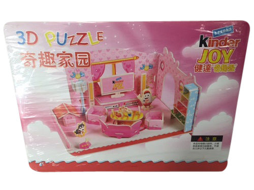 Kinder Surprise Kinderino 3D Pink Puzzle Girls Limited Edition China 2016 RARE